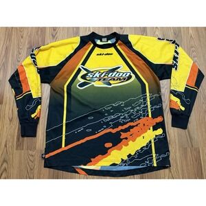 Ski-Doo Jersey Mens Large X-Team Bombardier Snowmobile Racing Double Sided